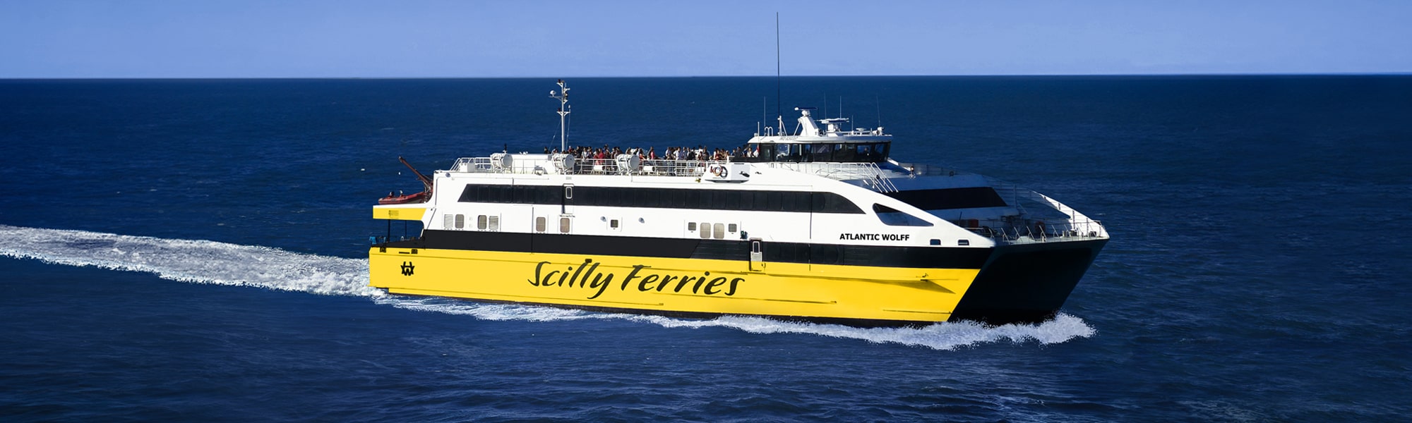 A high speed ferry of the type entering service in May